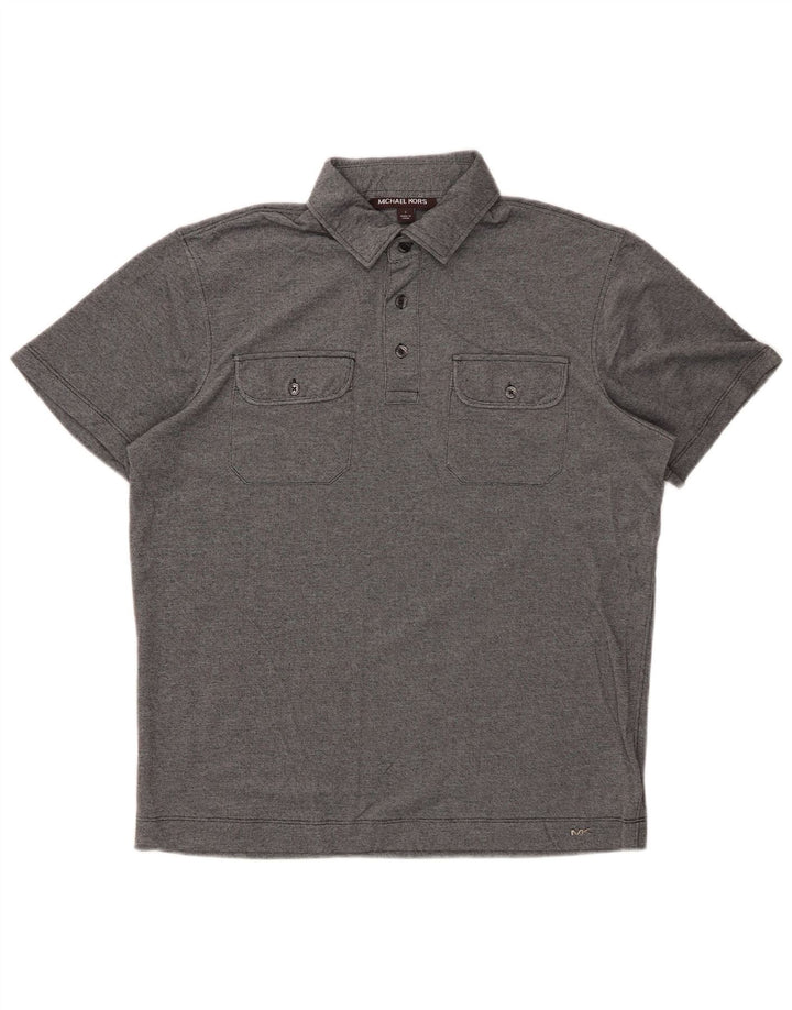 Tricou polo MICHAEL KORS pentru bărbați, bumbac gri mic