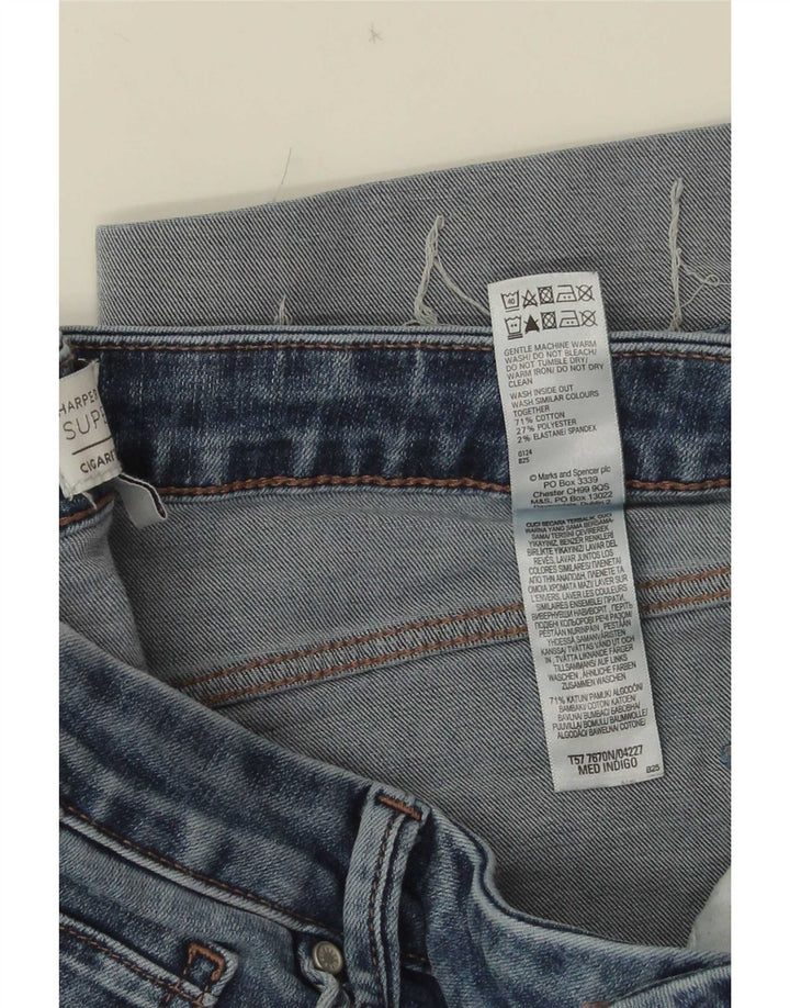 Blugi drepti Harper pentru femei Marks & Spencer UK 16 Large W32 L25 Blue