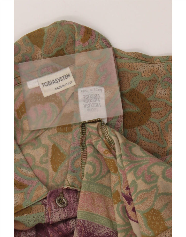 Cămașă tip pulover vintage cu mânecă scurtă pentru bărbați IT 52 mare, multicoloră, florală