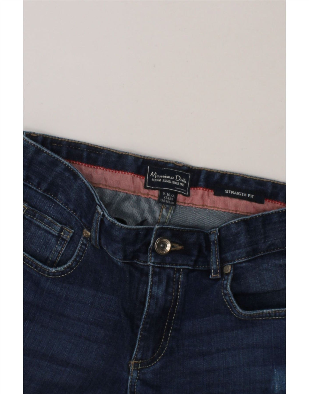 MASSIMO DUTTI Boys Straight Jeans 9-10 Years W25 L26 Blue Vintage Massimo Dutti and Second-Hand Massimo Dutti from Messina Hembry 