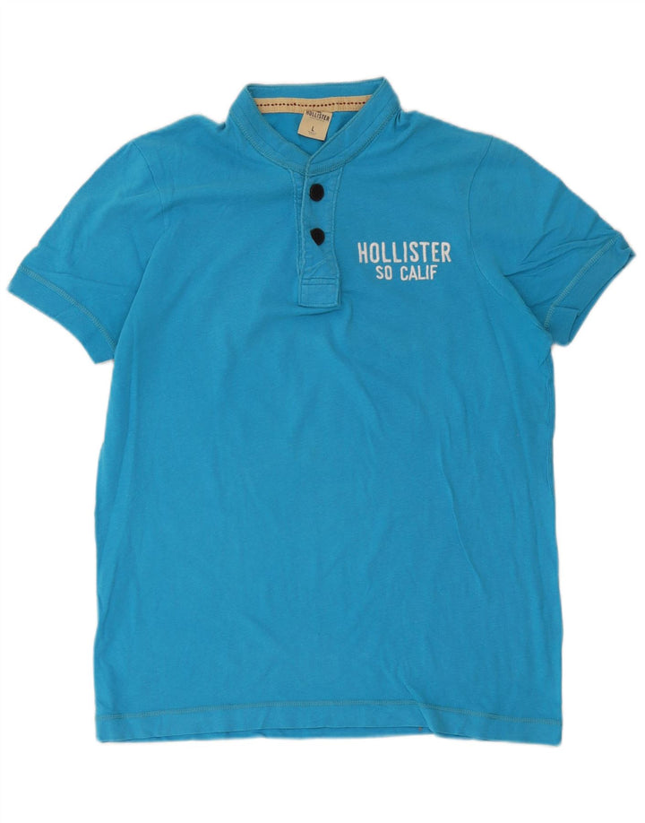 Cămașă polo Hollister pentru bărbați, mare, albastru, bumbac