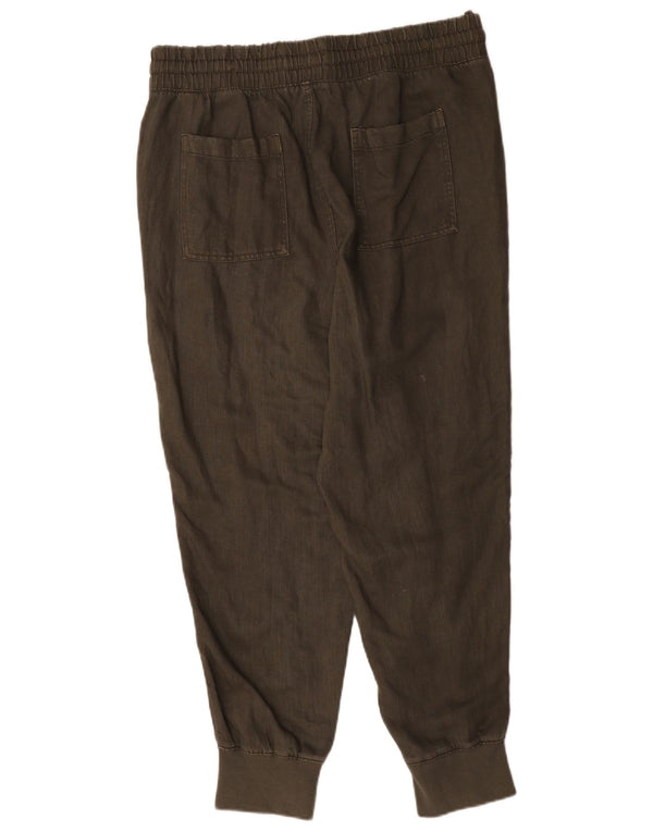 Pantaloni de jogging pentru femei Marks & Spencer UK 16 Large W36 L29 Khaki Lyocell
