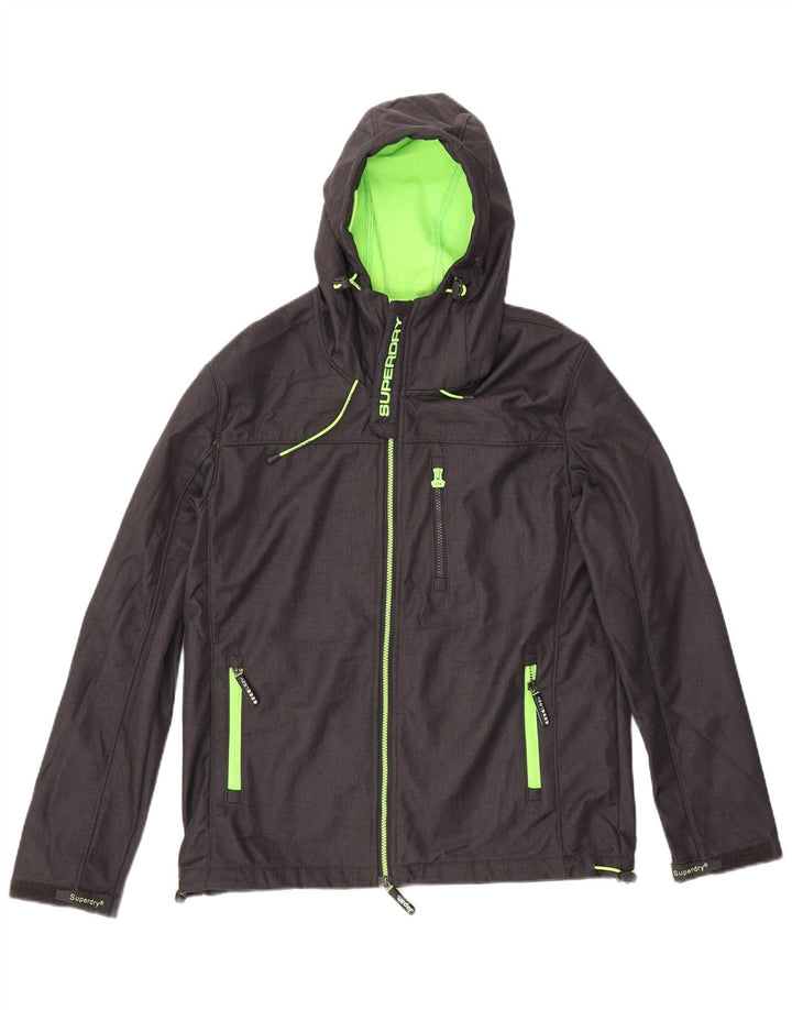 SUPERDRY Windtrekker Windbreaker Jacket pentru bărbați, UK 42 XL, nailon gri