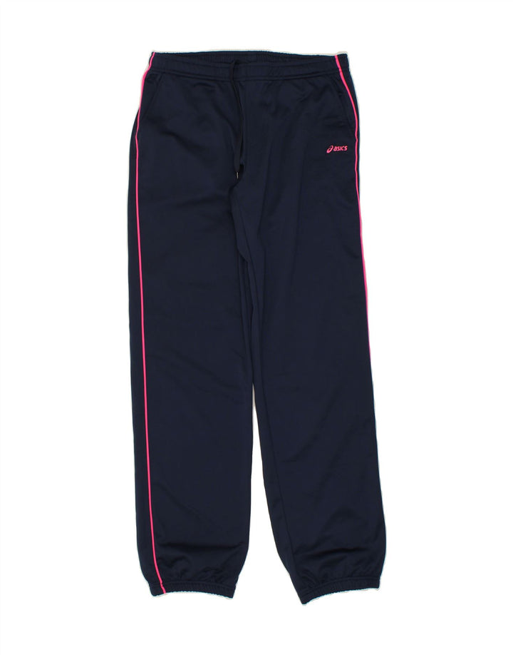 ASICS Mens Tracksuit Trousers Joggers Medium Navy Blue Polyester Vintage Asics and Second-Hand Asics from Messina Hembry 
