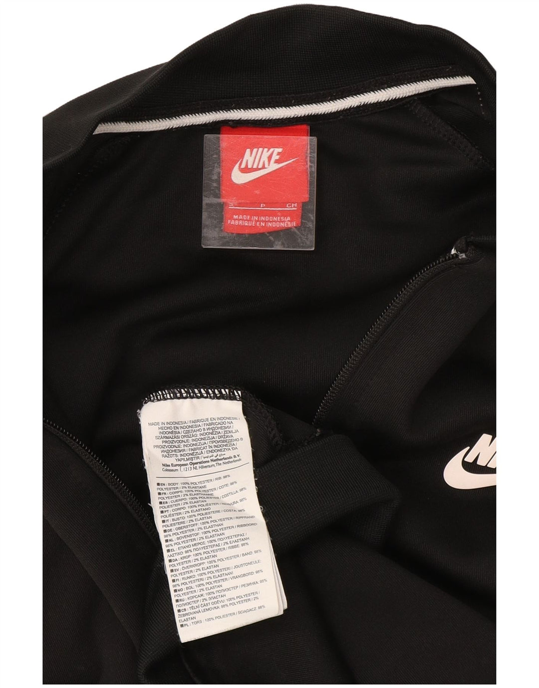 Jachetă de trening supradimensionată NIKE pentru femei UK 10, negru, color block