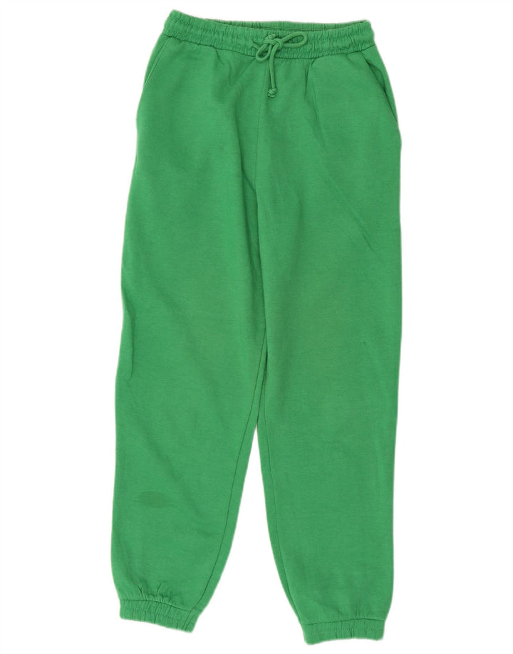 Pantaloni de trening pentru femei Zara Joggeri UK 10 Poliester verde mic