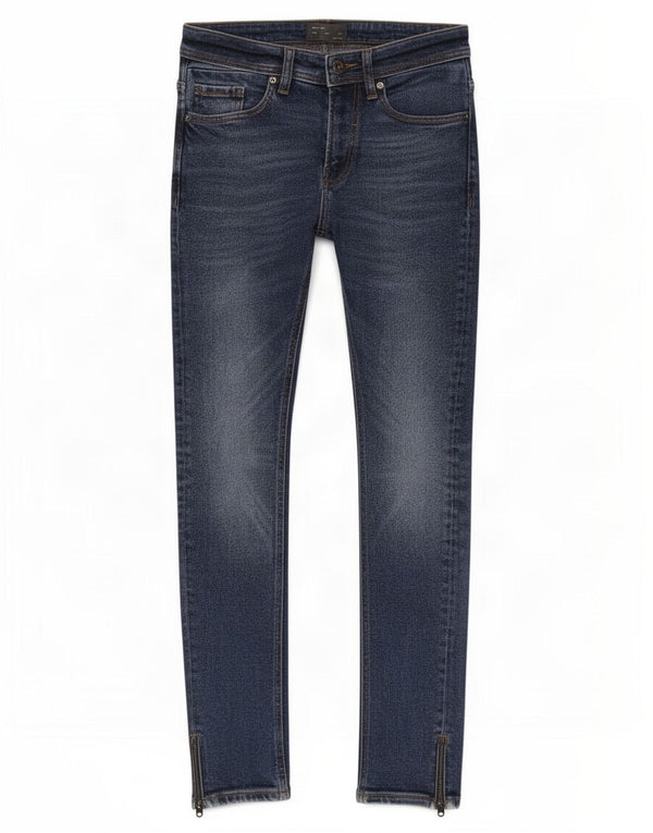 Blugi skinny pentru bărbați Zara EU 38 Mici L30 L29 Bumbac albastru