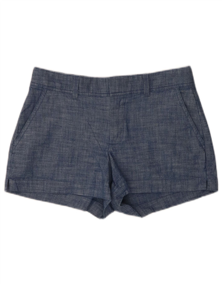 Pantaloni calduri curbate Gap pentru femei US 2 XS W28 Bumbac albastru