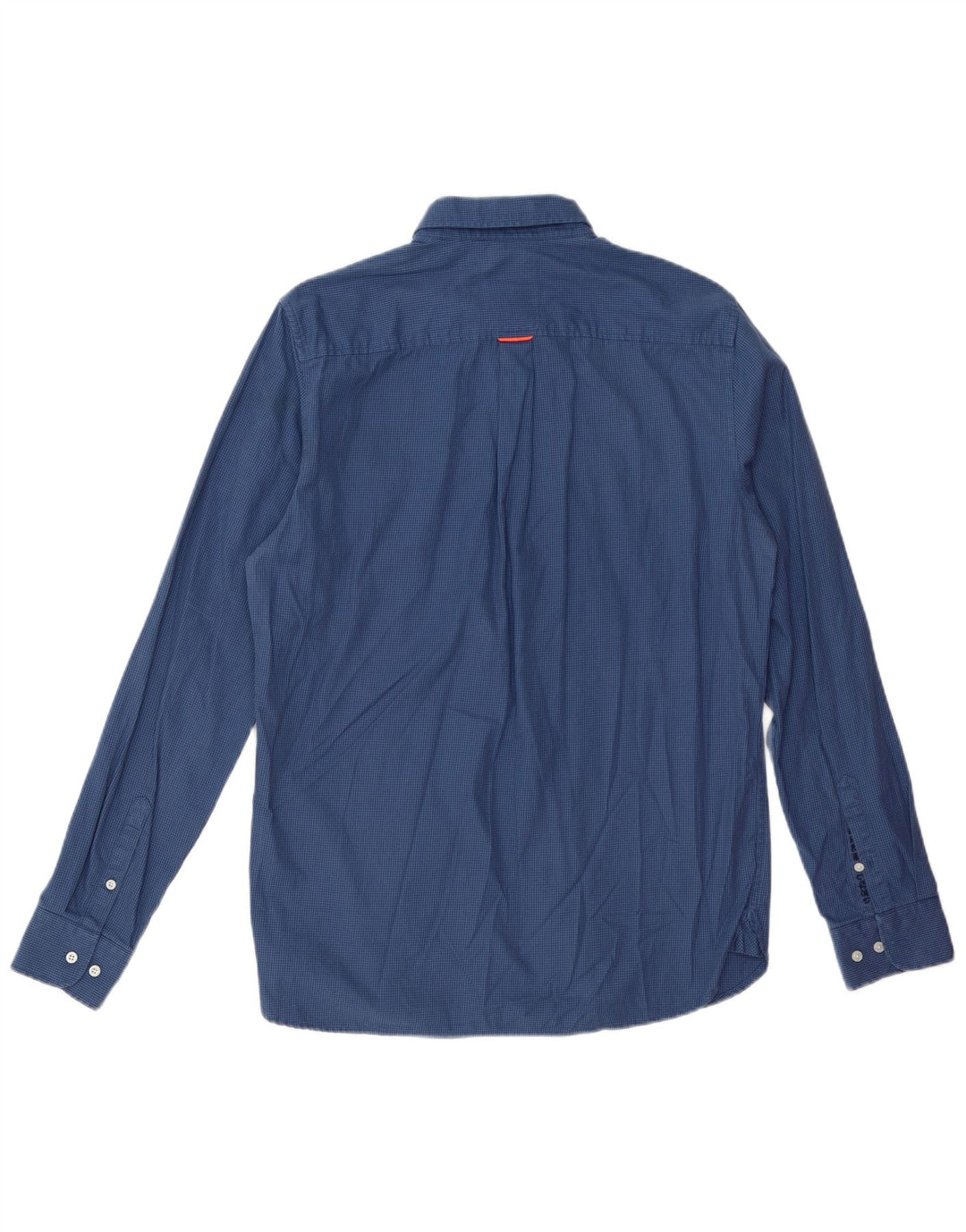 Cămașă pentru bărbați SUPERDRY din bumbac cu picior de gală, albastru mediu