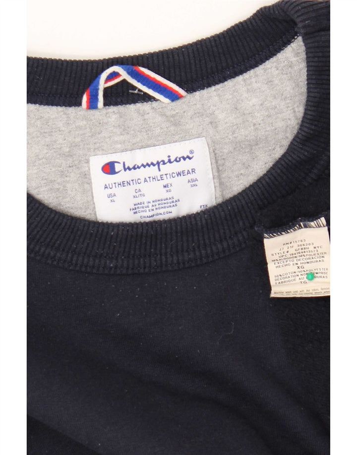 Pulover pentru bărbați Champion Pulover XL Bumbac bleumarin