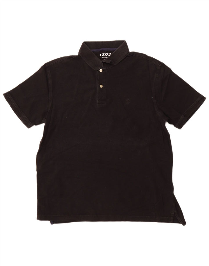 Tricou polo IZOD pentru bărbați, mare, negru
