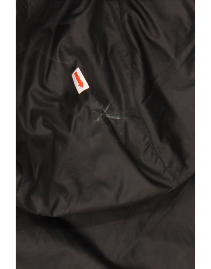 Jachetă de vânt cu glugă Adidas pentru bărbați UK 44 2XL Poliester negru