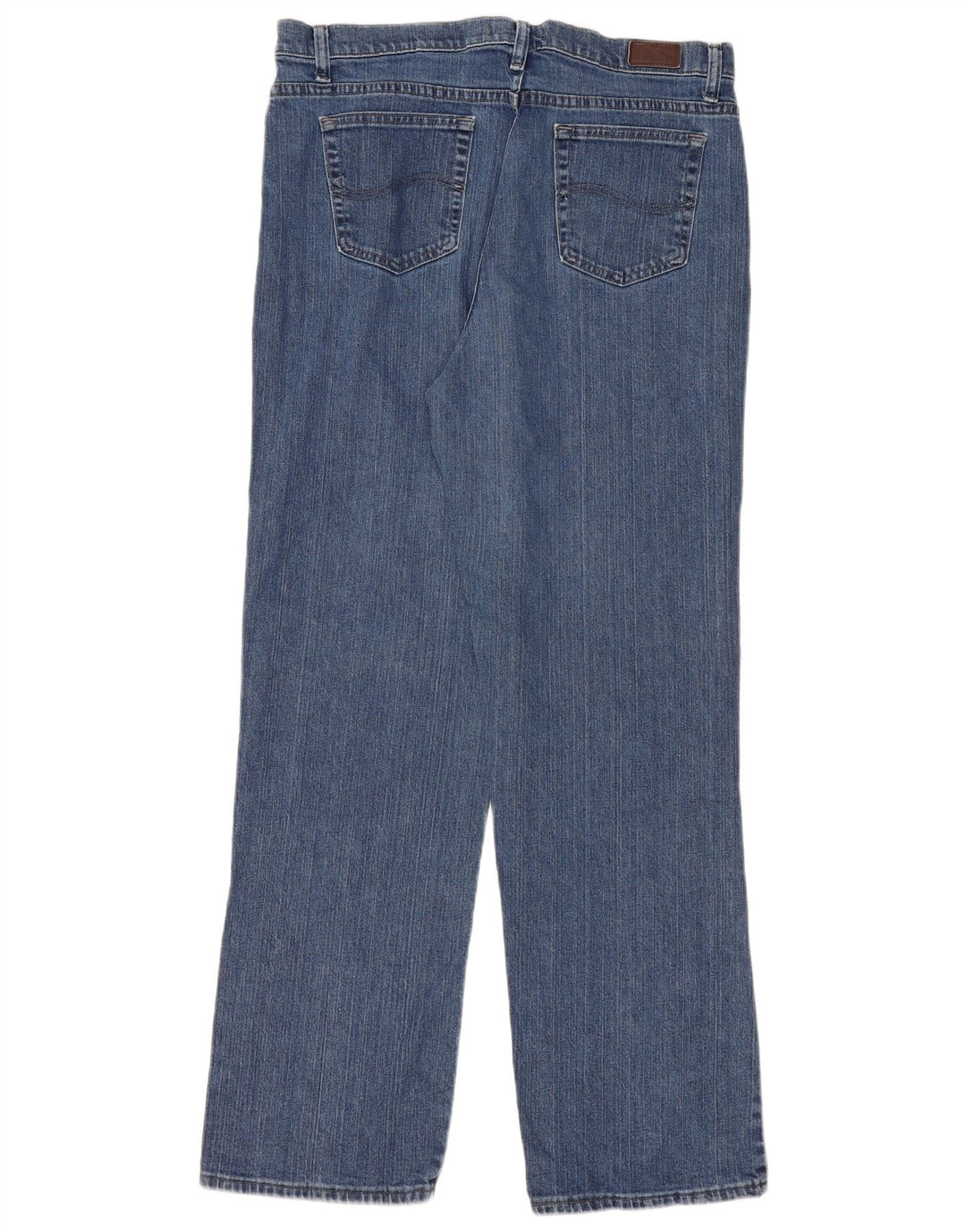 Blugi drepti relaxați pentru femei Lee US 16 2XL W36 L32 Bumbac albastru