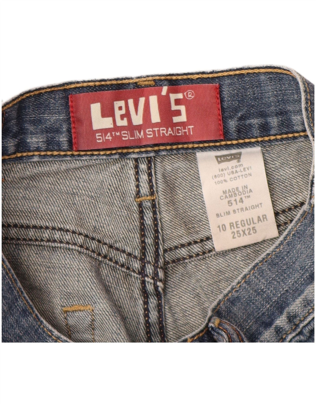 LEVI'S Blugi 514 Slim drepte pentru baieti 9-10 ani L25 L25 Bumbac albastru