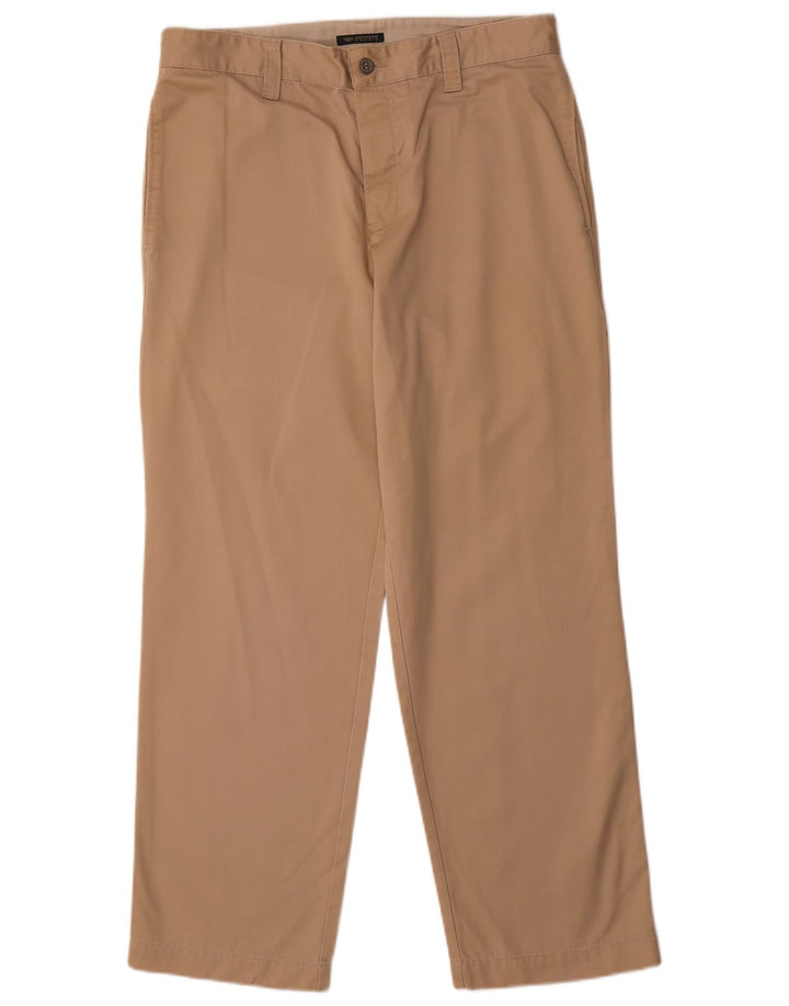 DOCKERS Pantaloni chino drepți kaki pentru bărbați W33 L30 bej
