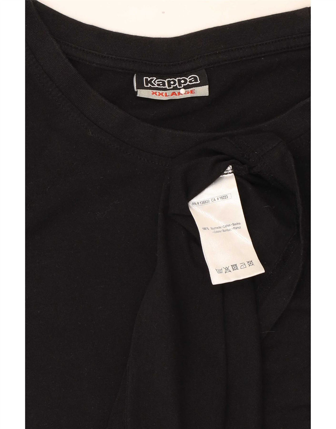 Tricou Bărbați Kappa Top 2XL Bumbac Negru