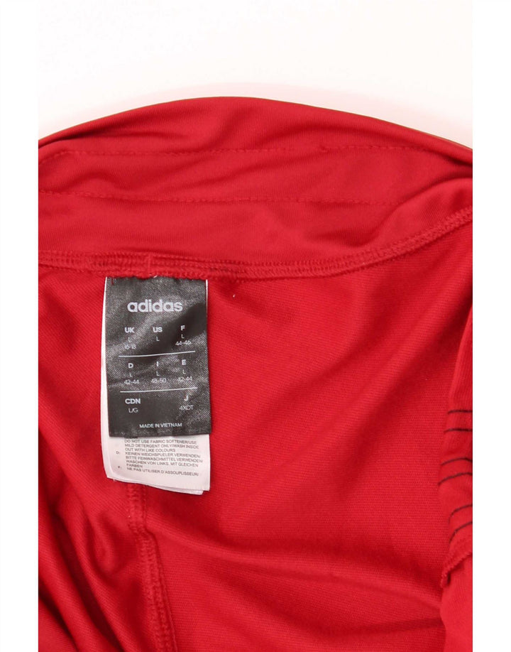 Pantaloni de trening Adidas pentru femei Marea Britanie 16/18 Poliester roșu mare