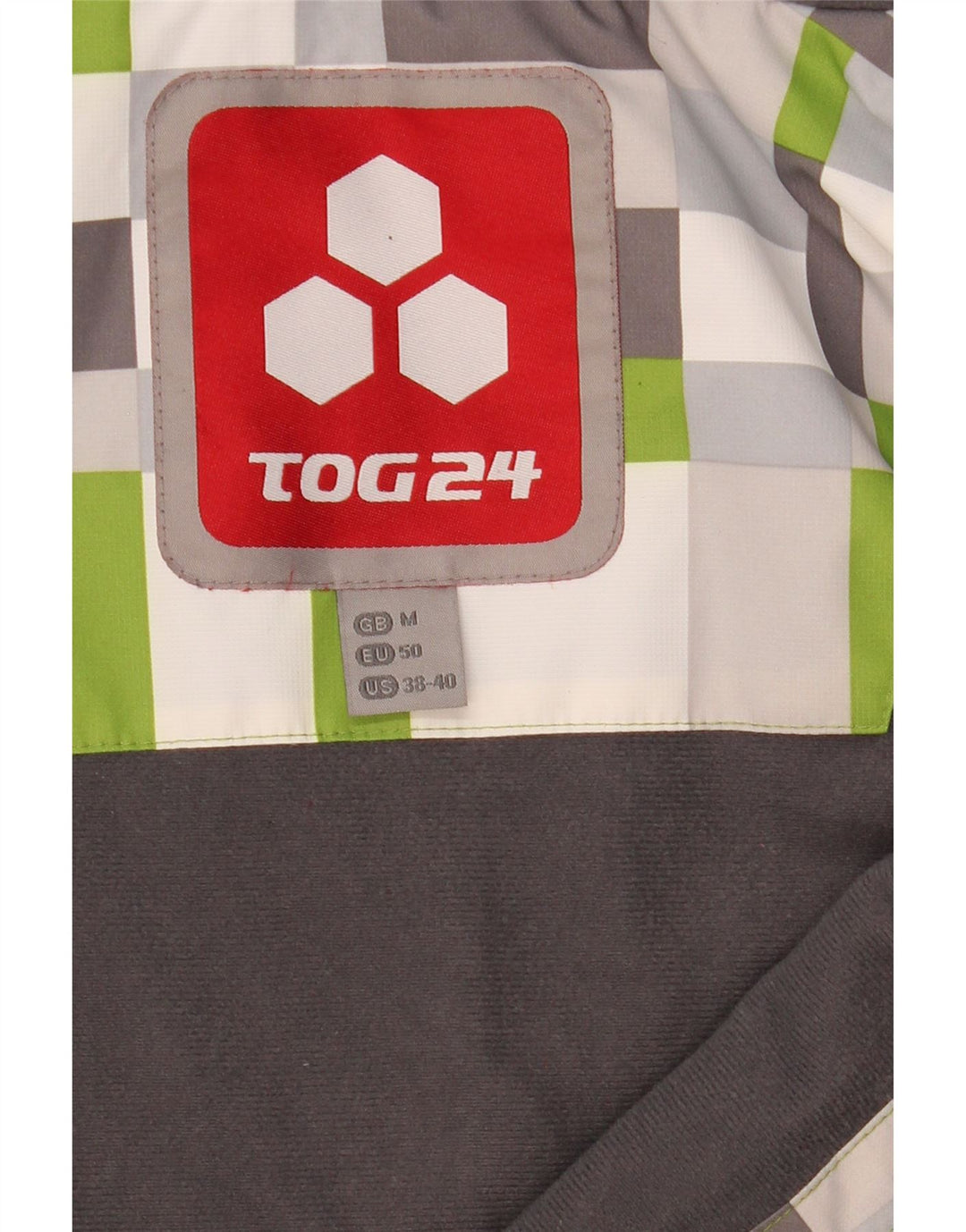 Jachetă de schi cu glugă pentru bărbați Tog 24 UK 38 Medium Bej Geometric