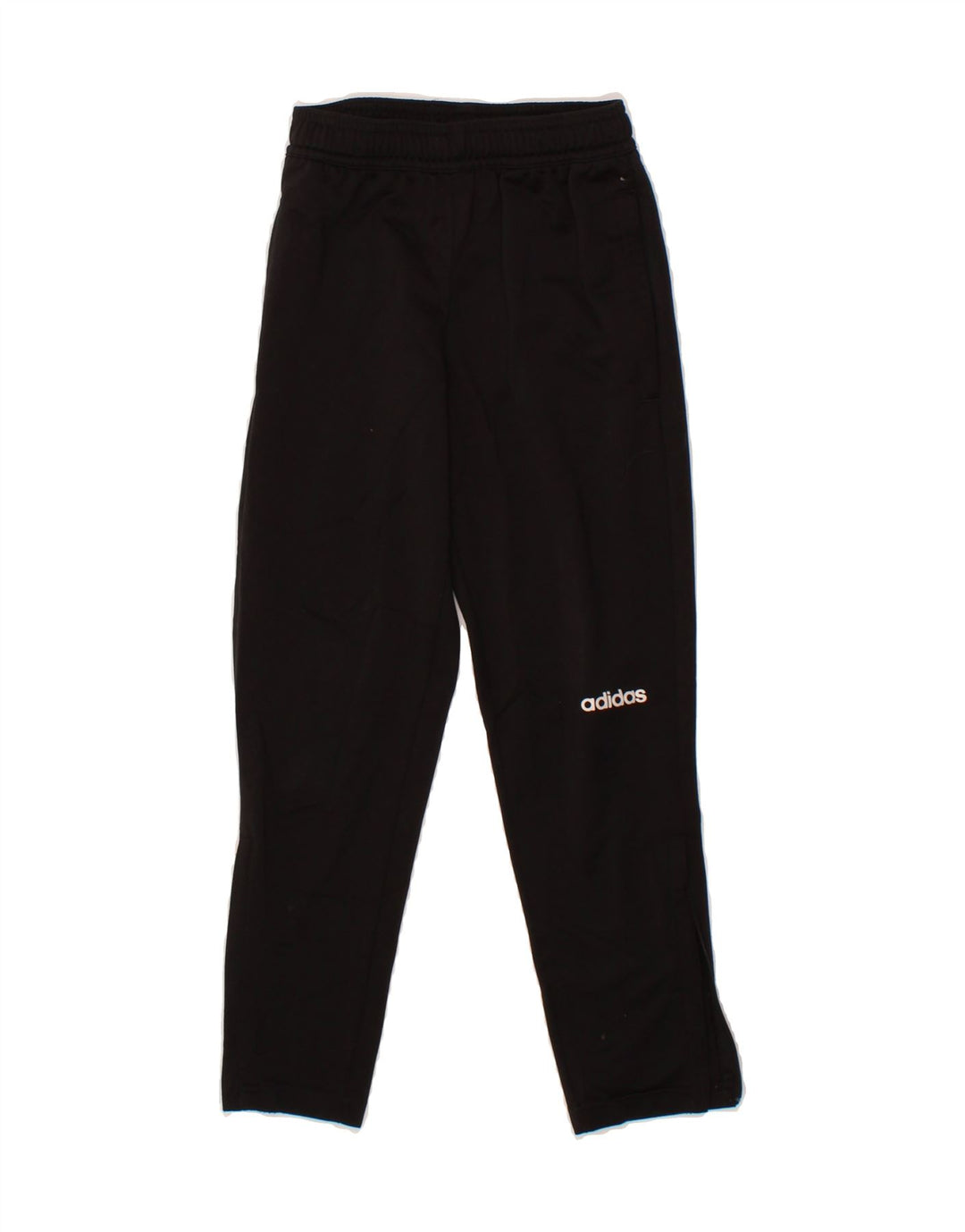 ADIDAS Boys Tracksuit Trousers 7-8 Years  Black Polyester Vintage Adidas and Second-Hand Adidas from Messina Hembry 