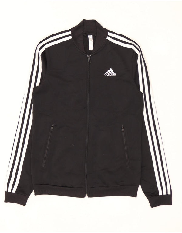 Jachetă de trening pentru femei ADIDAS UK 4/6 XS poliester negru