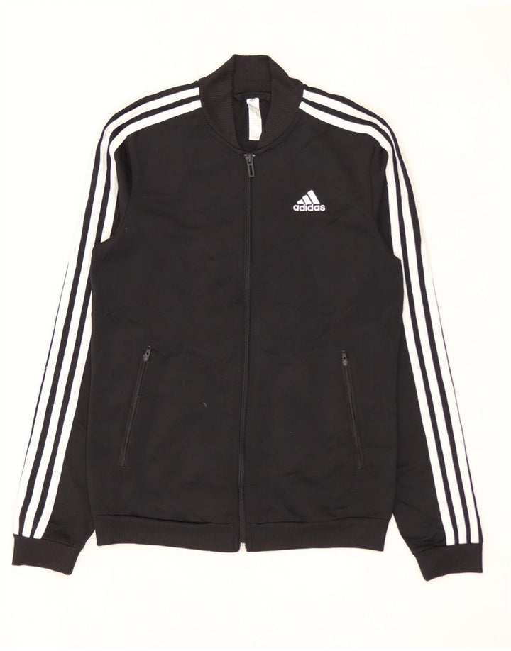Jachetă de trening pentru femei ADIDAS UK 4/6 XS poliester negru