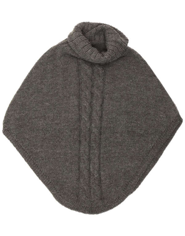 Jumper Poncho Vintage pentru Damă Mărime Unică Gri