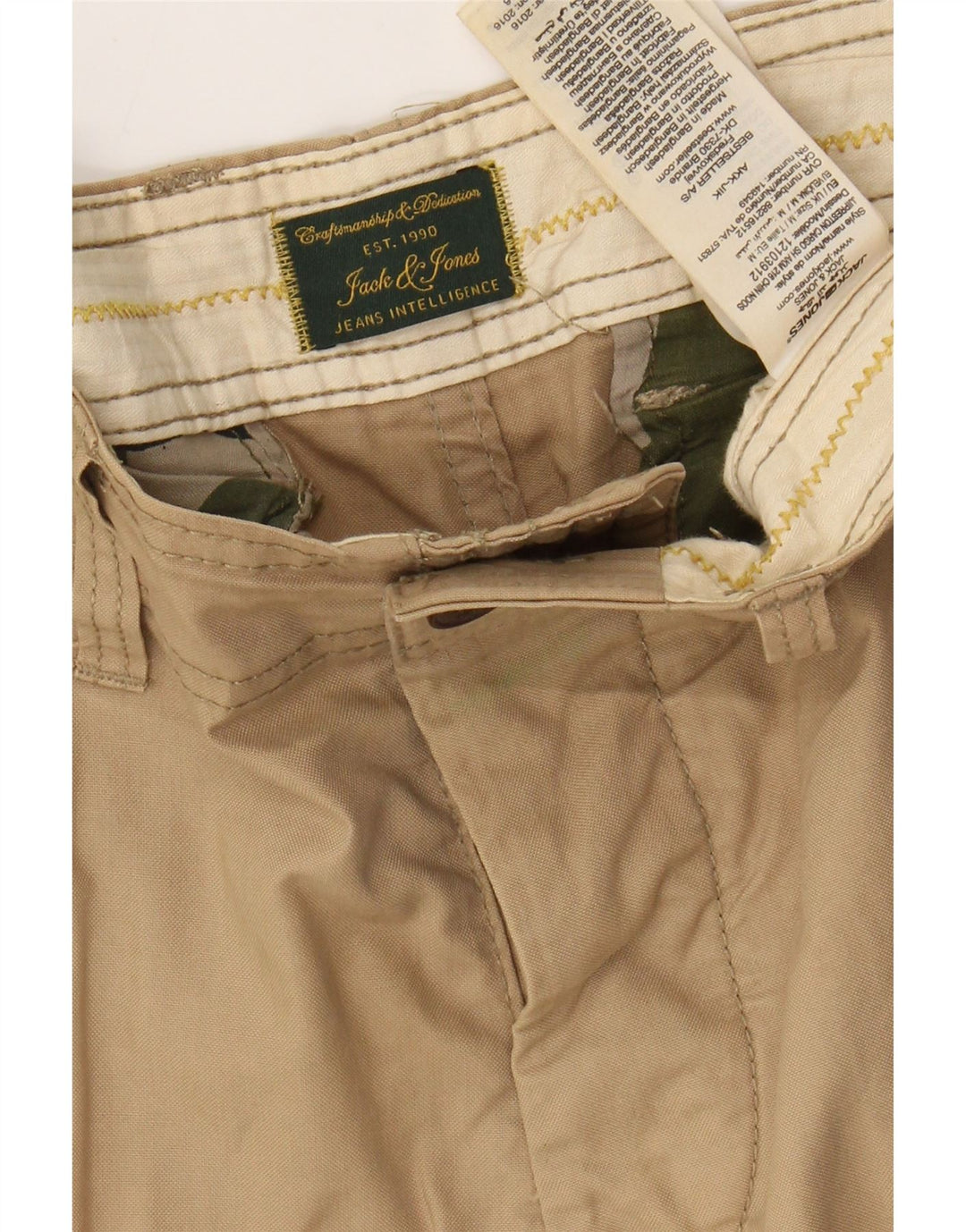 Pantaloni scurți cargo pentru bărbați JACK & JONES, bumbac mediu W32, bej
