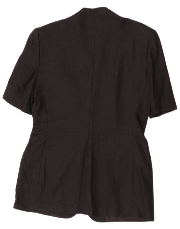 Jachetă blazer pentru femei Les Copains, cu mânecă scurtă, cu 1 nasture, IT 44 Medium Negru