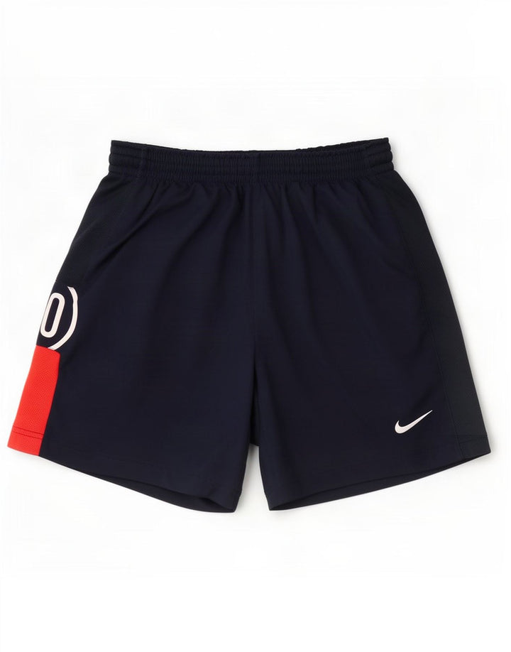Pantaloni scurți sport grafic Nike pentru bărbați, medii, albastru, poliester color bloc