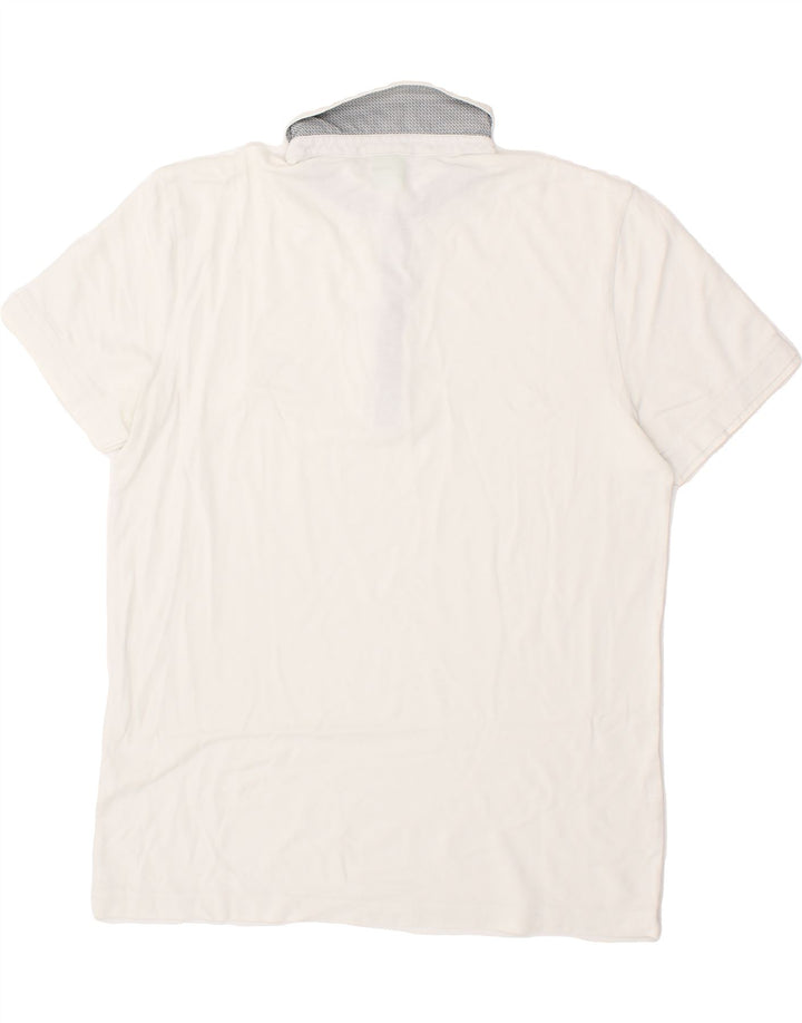 Cămașă polo HUGO BOSS pentru bărbați, cu formă regulată, mare, alb