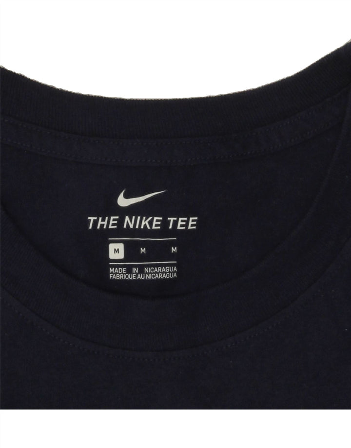 NIKE Mens Graphic T-Shirt Top Medium Navy Blue Vintage Nike and Second-Hand Nike from Messina Hembry 