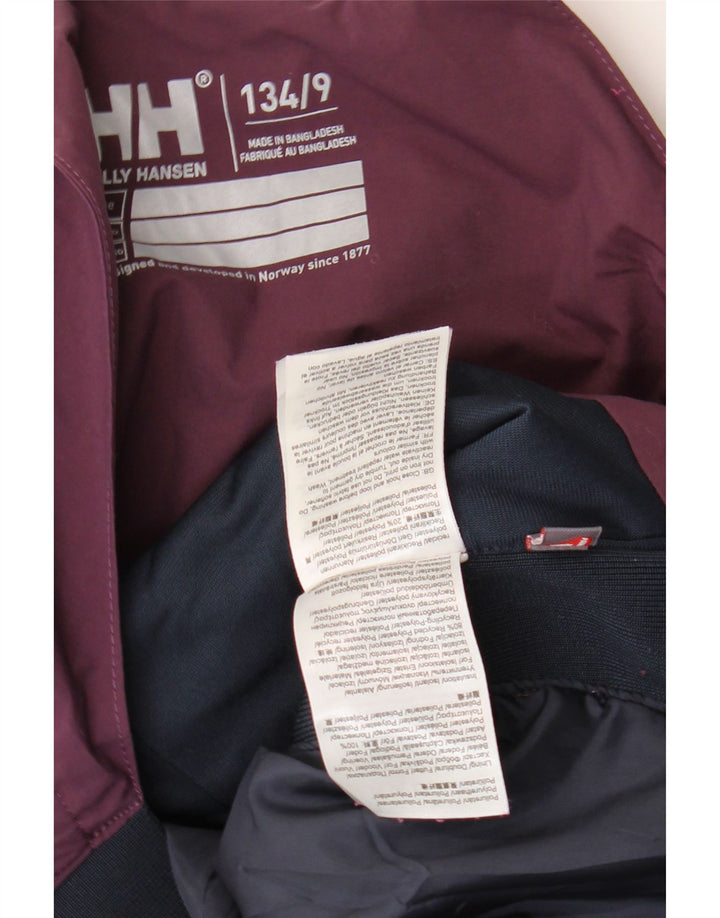 Pantaloni de schi Helly Hansen pentru fete 8-9 ani violet poliester color bloc