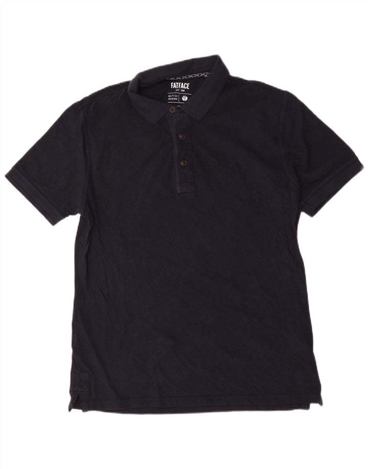 Tricou polo obișnuit pentru bărbați Fat Face, bumbac albastru bleumarin mediu