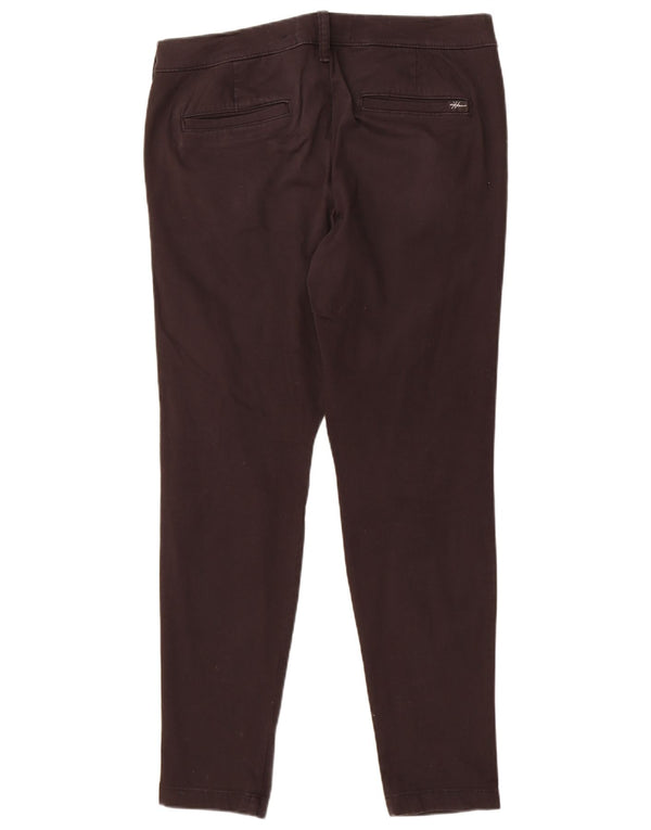Hollister Mens Super Skinny Chino Trousers W34 L32 Black Cotton