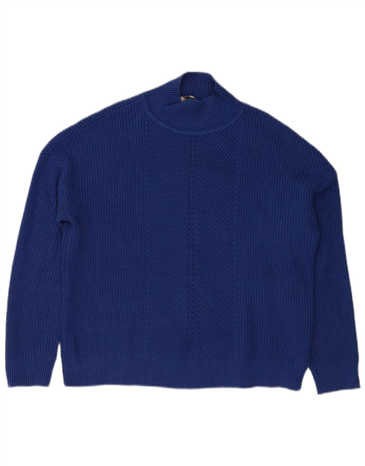 Pulover cu gât țestoasă Hobbs pentru femei UK 16 Large Blue