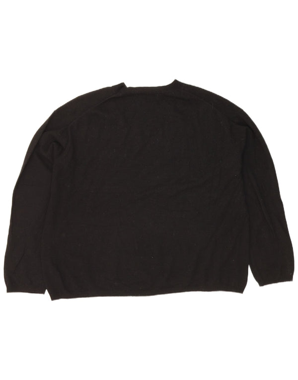 Pulover supradimensionat pentru femei Zara, cu gâtul turn, UK 14 Medium Negru