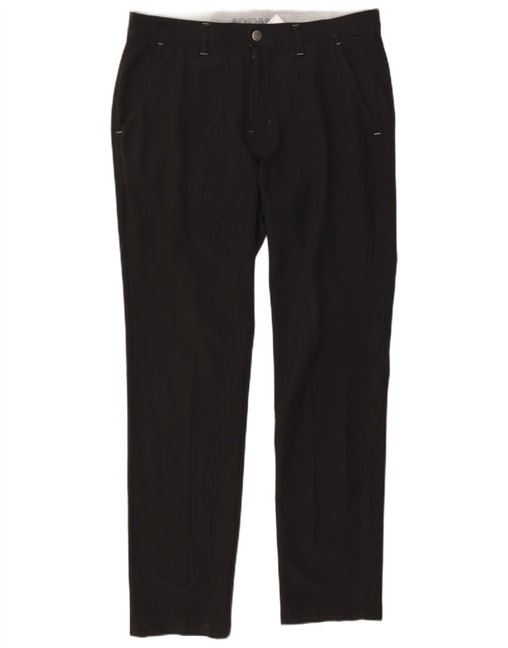 Pantaloni chino drepți pentru bărbați Adidas W32 L32 poliester negru
