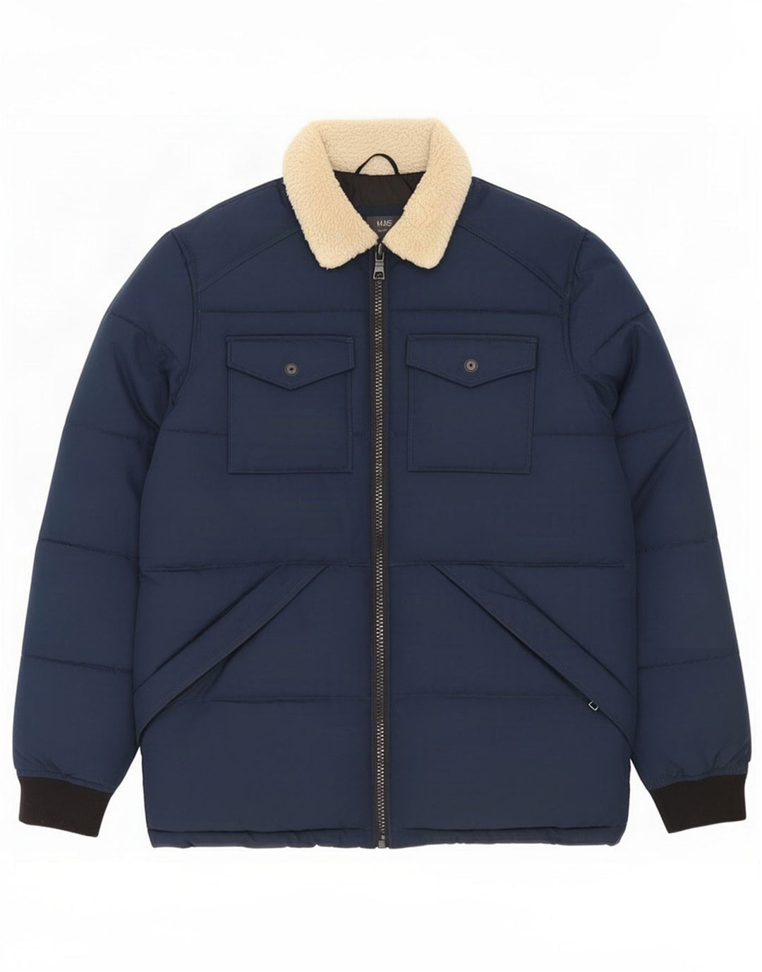 Jachetă căptușită pentru bărbați Marks & Spencer UK 38 Medium Bleumarin Colorblock