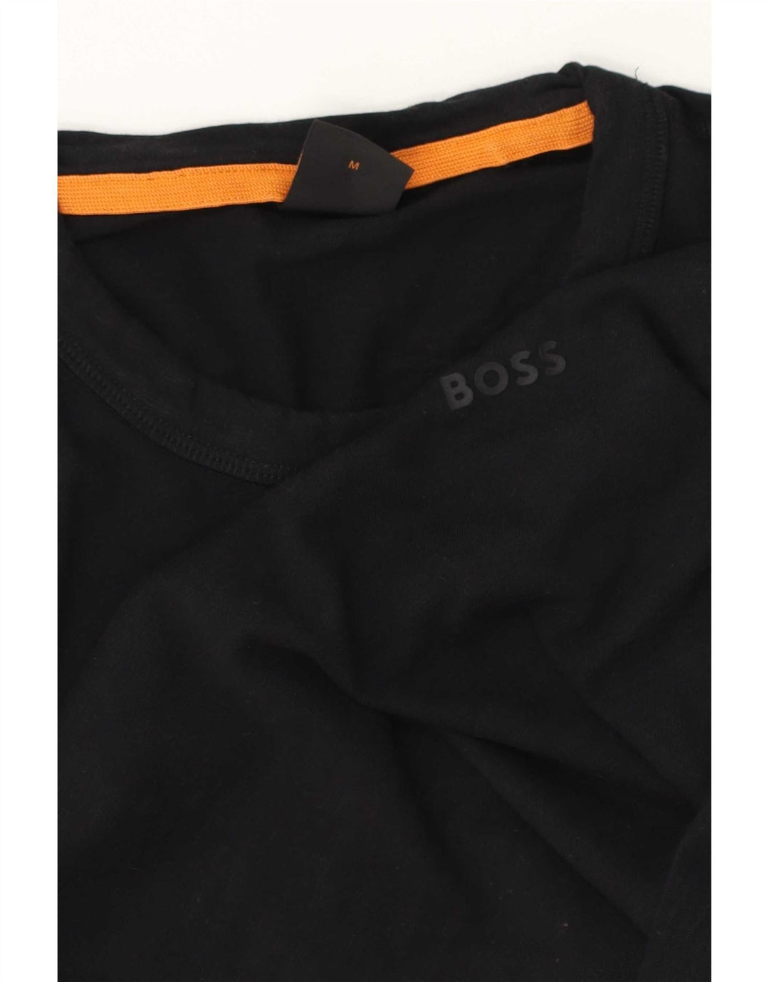 Tricou pentru bărbați Hugo Boss Top Mediu Negru