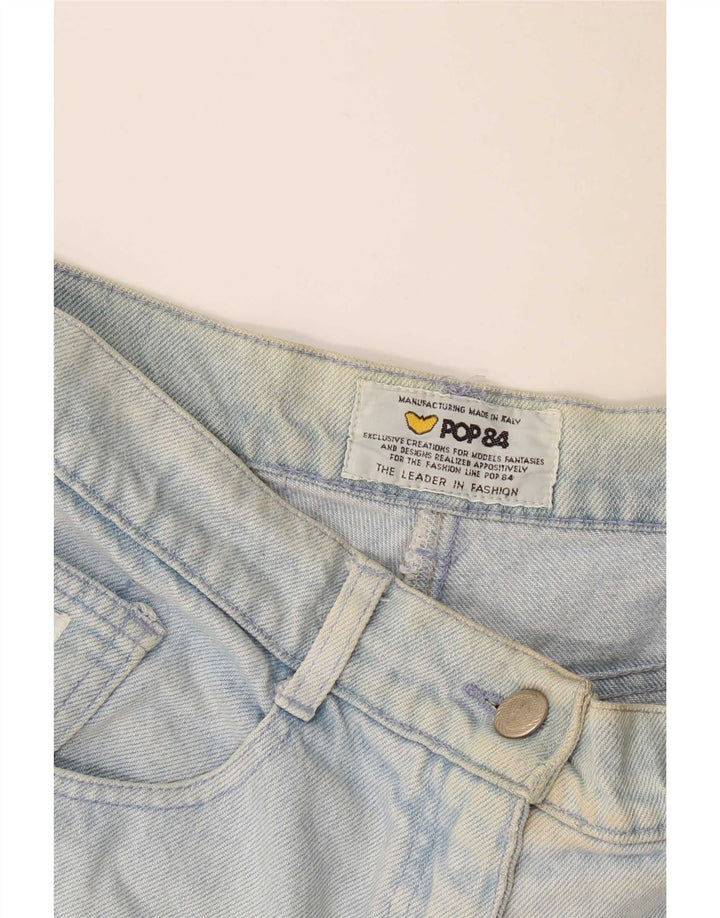 POP 84 Pantaloni scurți din denim pentru femei W28 Medium Blue