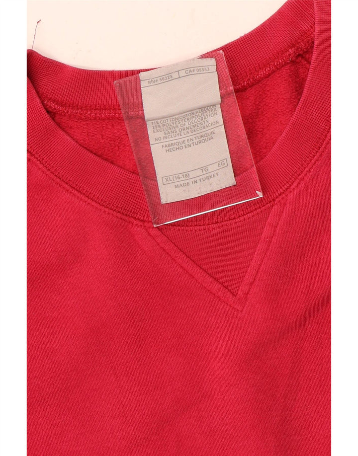 Pulover Nike pentru femei, bumbac roz US 16/18 XL