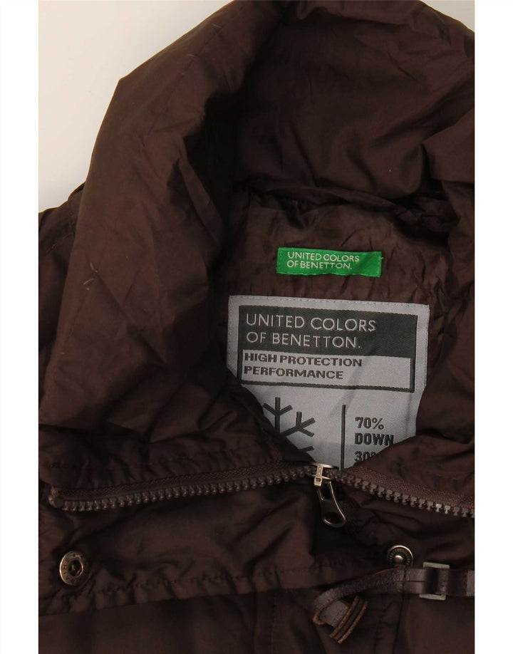 Benetton Womens Captus Coat UK 14 Medium Brown