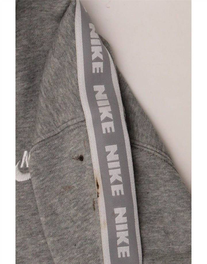 NIKE Mens Graphic Hoodie Jumper Medium Grey Colourblock Cotton Vintage Nike and Second-Hand Nike from Messina Hembry 
