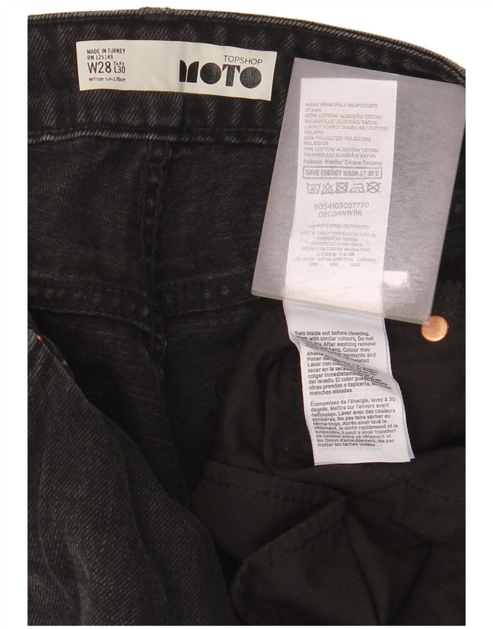 TOPSHOP Blugi pentru femei cu picioare largi W28 L23 Poliester negru