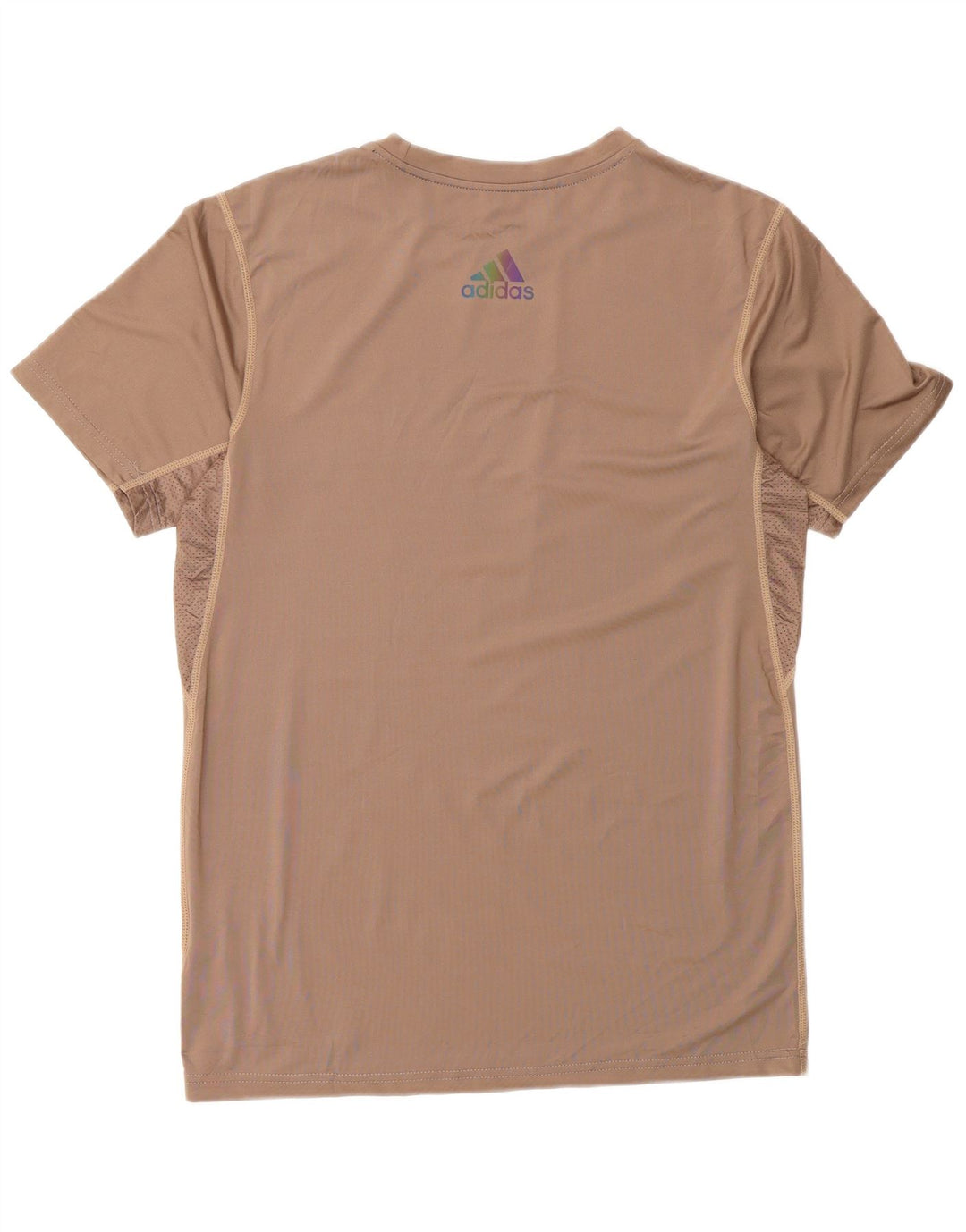 Tricou cu grafică Adidas Aeroready pentru bărbați Top mare din poliester maro