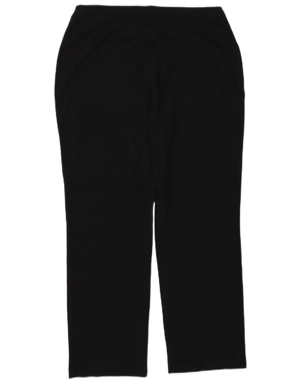 Pantaloni casual drepti pentru femei Marks & Spencer UK 14 Large W32 L27 Negru