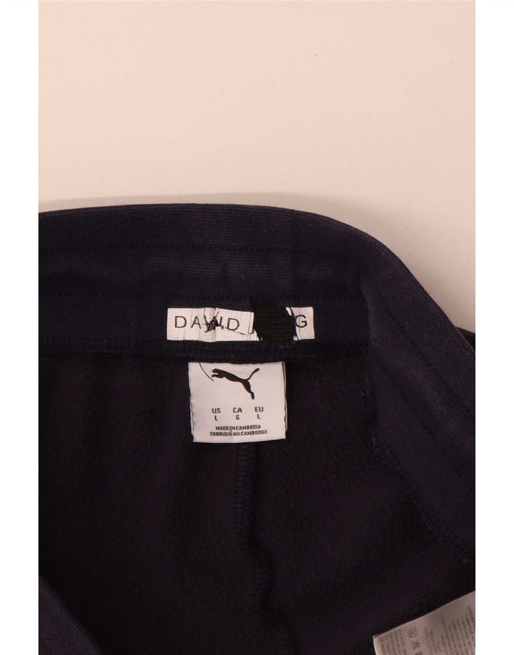 Pantaloni de trening Puma pentru femei, mari, albastru, bumbac