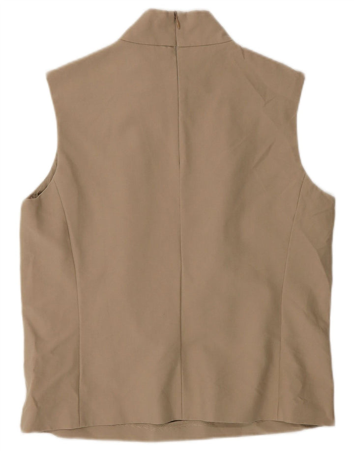 Bluză fără mâneci pentru femei Max Mara UK 10 mic bumbac bej