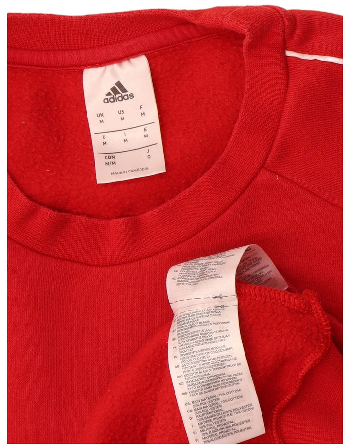 Hanorac grafic pentru bărbați Adidas Jumper Bumbac Roșu Mediu