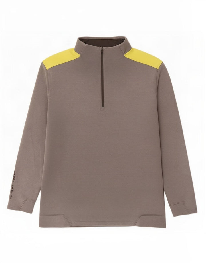 Top de trening Under Armour Cold Gear Pullover pentru bărbați 2XL, gri, bloc de culoare